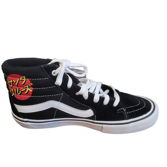 VANS PRO Sneakers Rare Santa Cruz Men Skateboard Shoes Black NEW WITH TAGS - Picture 10 of 10